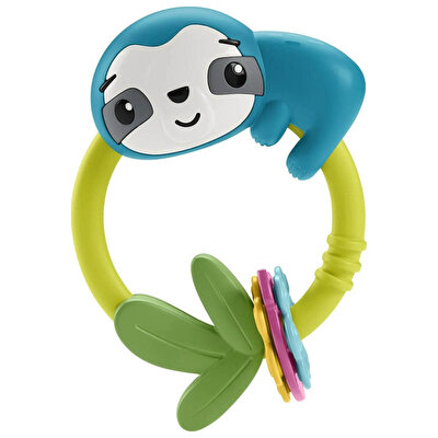 Fisher Price Eğlenceli Dostlar Dişlik ve Çıngıraklar Slide and Clack Sloth HKD70