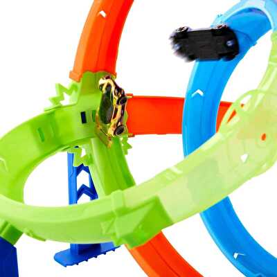 Hot Wheels Stunt Tracks Dolambaçlı Akrobatik Hız Pisti JHK73