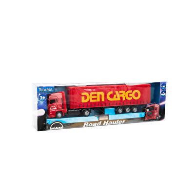 Teama 1:48 Ölçekli Man Kargo Tırı Kırmızı Dorse