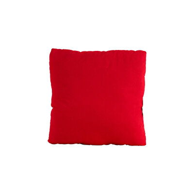 4'lü Blok Yastık Peluş Kırmızı