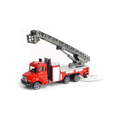 1:64 Ölçekli Die-Cast İtfaiye Asansörlü Kamyon