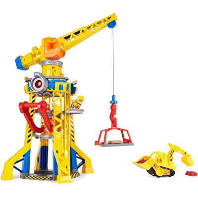 Paw Patrol Rubble & Crew Rubble Buldozer ve Bark Yard Vinç Kulesi Oyun Seti
