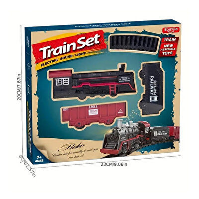 Sesli ve Buharlı Lokomotif 13 Parça Tren Seti