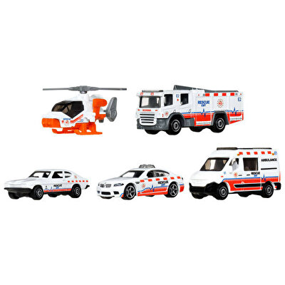 Matchbox Beşli Araba Seti Mbx Rescue V JBX25