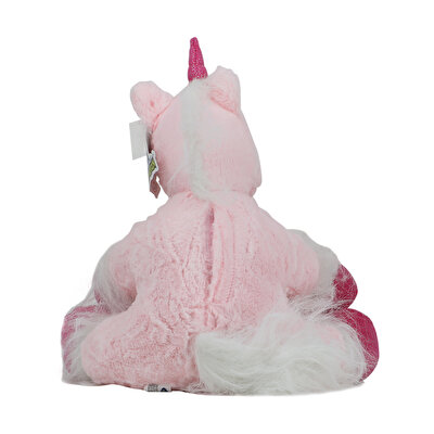 Pembe Boynuzlu Unicorn Peluş 40 Cm