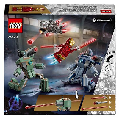 LEGO Marvel Iron Man ve War Machine Hammer İnsansız Hava Araçlarına Karşı 76320