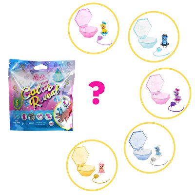 Barbie Color Reveal Işıltılı Sürpriz Hayvan Figürü Oyun Seti Seri 1