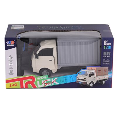 Şarjlı Kumandalı Duman Atan Kamyon Beyaz