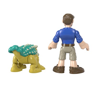 Imaginext Jurassic World Figürler Ankylosaurus Bumpy ve Ranger HCJ05