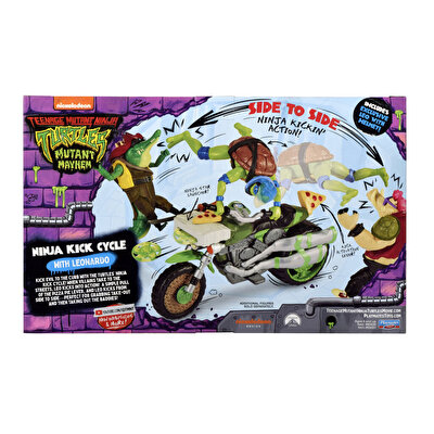 TMNT Araçlar ve Figürler Ninja Kick Cycle With Leonardo 83430