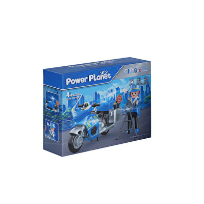 Power Planet 66303 Polis Motosikleti Yapım Seti B