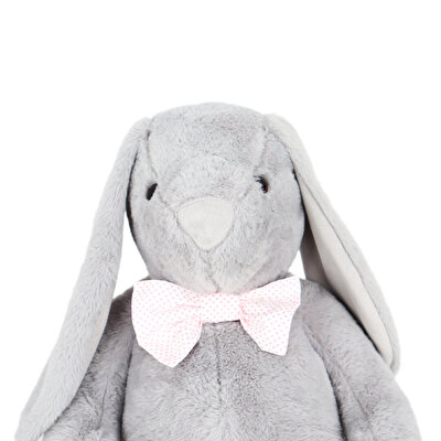 Papyonlu Uzun Kulak Tavşan Gri 60 Cm