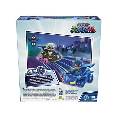 Pijamaskeliler Kahramanlar Kötülere Karşı İkili Yarış Seti Catboy ve Luna F2840