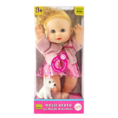 Melis Bebek Türkçe Konuşan Hayvancıklı Açık Pembe Hırkalı