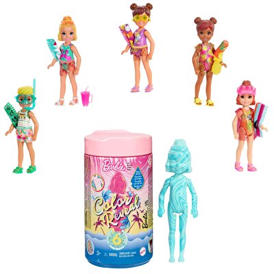 Barbie Color Reveal Renk Değiştiren Sürpriz Chelsea Kum ve Güneş Serisi GWC61