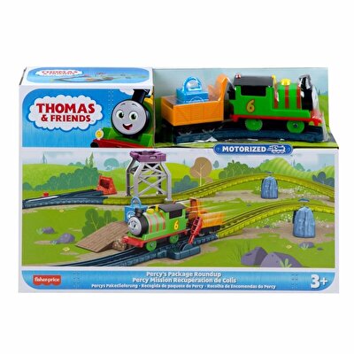 Thomas ve Arkadaşları Motorlu Tren Seti Percy's Package Roundup HGY80
