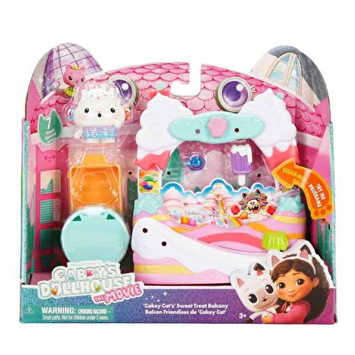 Gabby’s Dollhouse Oyun Seti̇ Cakey Cat's Sweet Treat Balcony