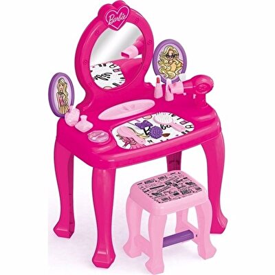 Barbie Ayaklı Makyaj Masası ve Sandalye Seti