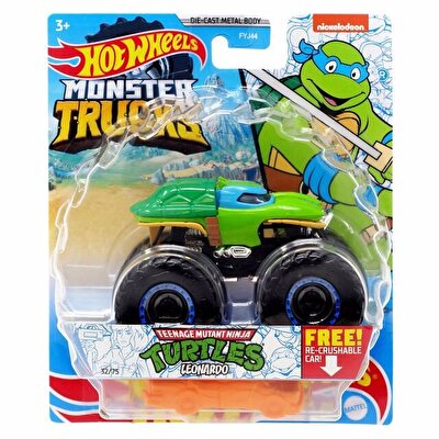 Hot Wheels Monster Trucks 1:64 Arabalar Turtles Leonardo HHG83