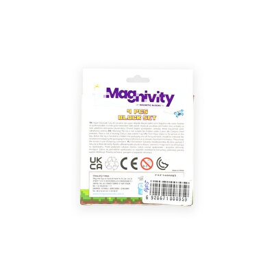 Magnivity Manyetik Bloklar Koyu Gri Taş Blok 9 Parça