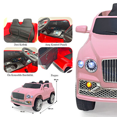 Akar Boss 12 Volt GT Pembe Uzaktan Kumandalı Araba