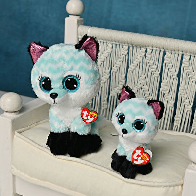 Ty Beanie Boo Atlas Aqua Chevron Tilki 15 Cm