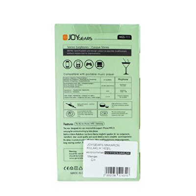 Joygears Makaron Kulaklık Yeşil