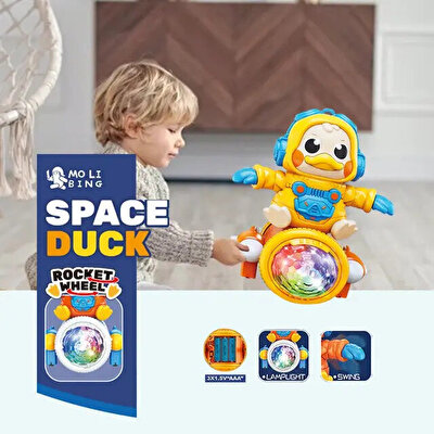 Space Duck Işıklı Müzikli Dans Eden Ördek Robot
