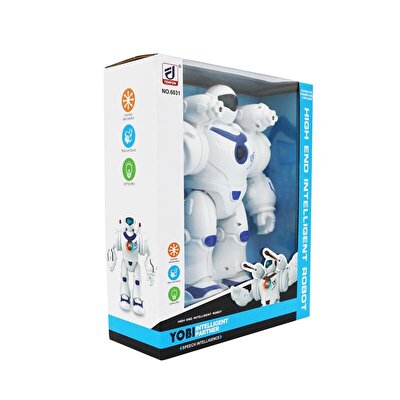 Sesli Ve Işıklı Savaş Robotu Mavi