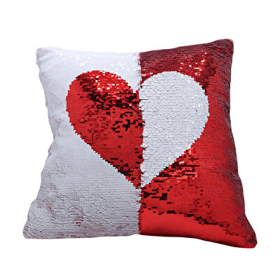 Pullu Yastıklar Kalpli Kare 45 cm.