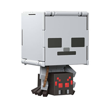 Minecraft Flipping 2'si 1 Arada Figür Spider Jockey + Spider JCN24