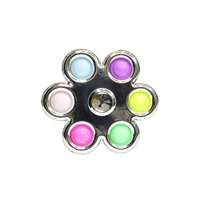5 Parmak Metalize Stres Çarkı Pop It
