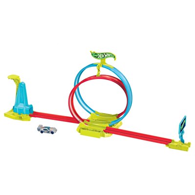 Hot Wheels Neon Yarışlar Çifte Çemberde Yarış Seti HPC05