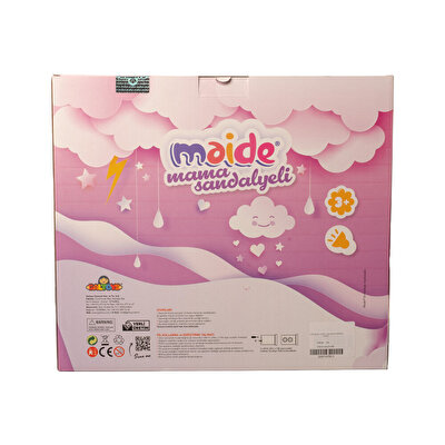 Konuşan Maide Bebek Mama Sandalyeli Oyun Seti Bebek Tişörtlü