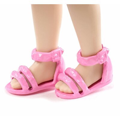 Barbie Chelsea Kedi Desenli Tişörtlü Bebek Siyah Saçlı FXG77