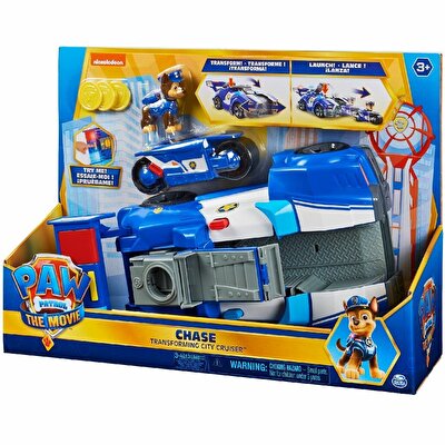 Paw Patrol Filmi Chase'in 2'si 1 Arada Dönüşebilen Işıklı Şehir Aracı
