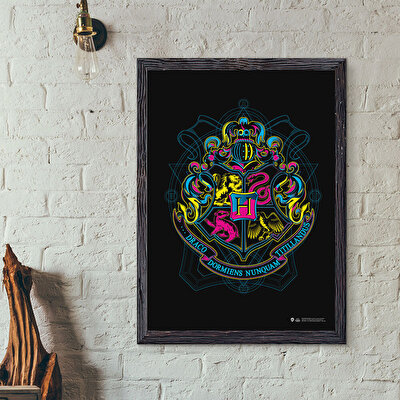 Wizarding World Harry Potter Poster - Hogwarts Neon Logo