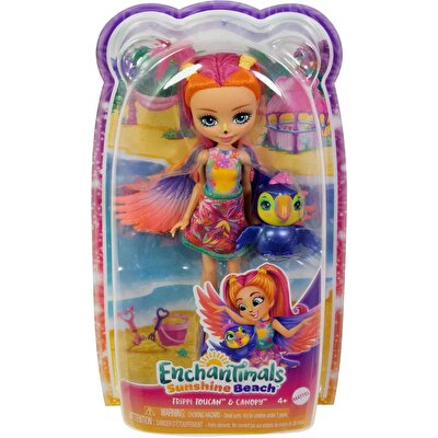 Enchantimals Popüler Karakter Bebekler Trippi Toucan ve Canopy HRX83