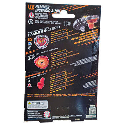 Beyblade 1’li Set UX H. Incendio 3-70H-TP1752