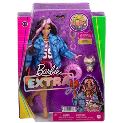 Barbie Extra Ekose Ceketli Bebek HDJ46