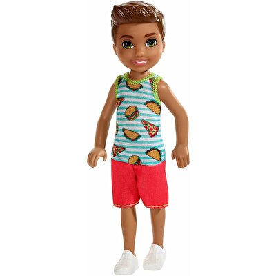 Barbie Aksesuarlı Chelsea Bebekler Hamburger Tişörtlü FXG78