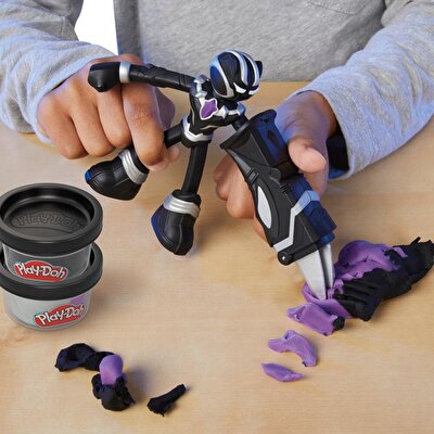Play Doh Marvel Figürü ve Oyun Hamuru Seti Black Panther G0055