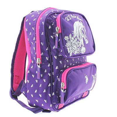 Polo Mor Çiçekli Anaokul Çantası 49484