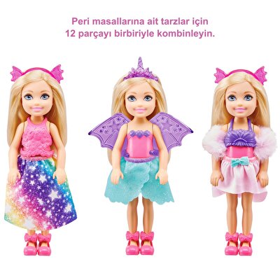 Barbie Dreamtopia Chelsea ve Kostümleri Oyun Seti GTF40