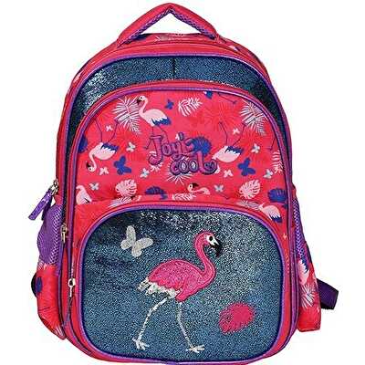 Joy's Cool Flamingo Desenli Okul Çantası 30124
