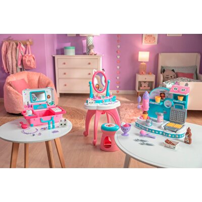 Gabby Dollhouse 2'si 1 Arada Ayarlanabilir Kuaför Salonu