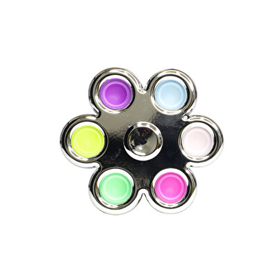5 Parmak Metalize Stres Çarkı Pop It