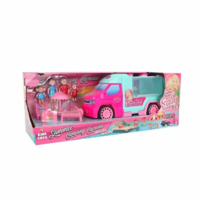 Sally'nin Sevimli Karavanı Figürlü Oyun Seti Turkuaz Pembe