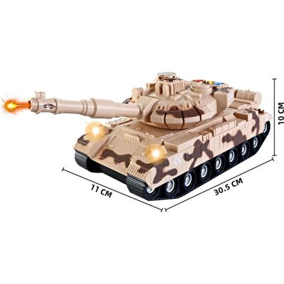 Sesli Işıklı Uzun Namlu Tank
