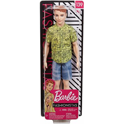 Barbie Yakışıklı Ken Bebekler Sarı Gömlekli Ken GHW67